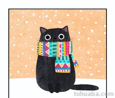 可爱猫猫插画 - 图画吧TUHUABA