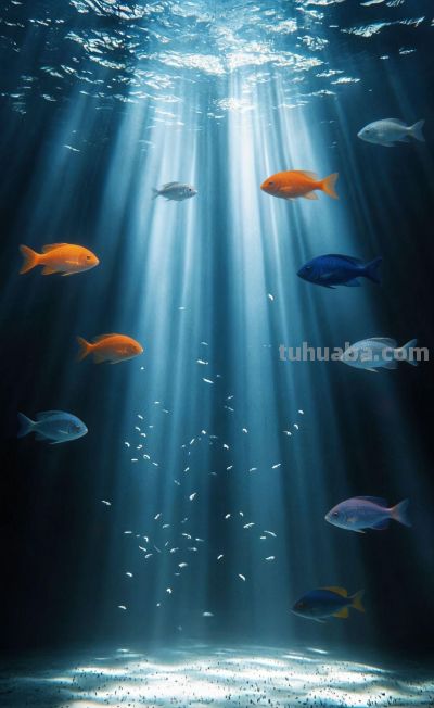 治愈插画//海底 - 图画吧TUHUABA