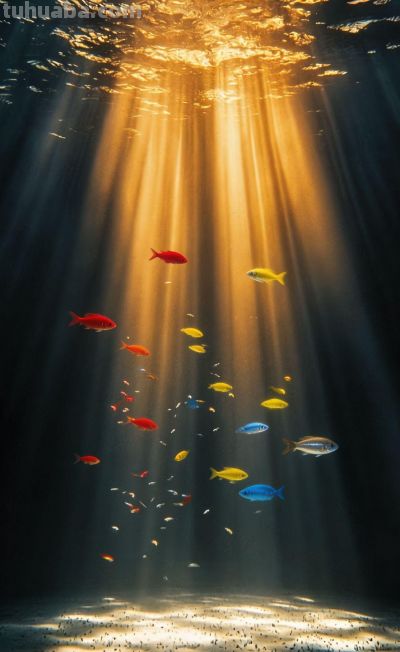 治愈插画//海底 - 图画吧TUHUABA