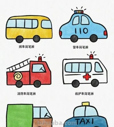 适合带娃画的简笔画来咯 - 图画吧TUHUABA