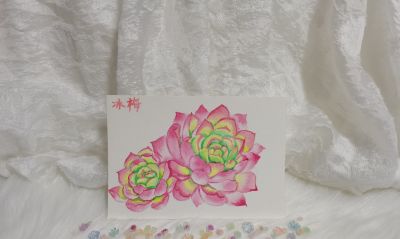 16 水彩冰梅（果花甘08） - 图画吧TUHUABA