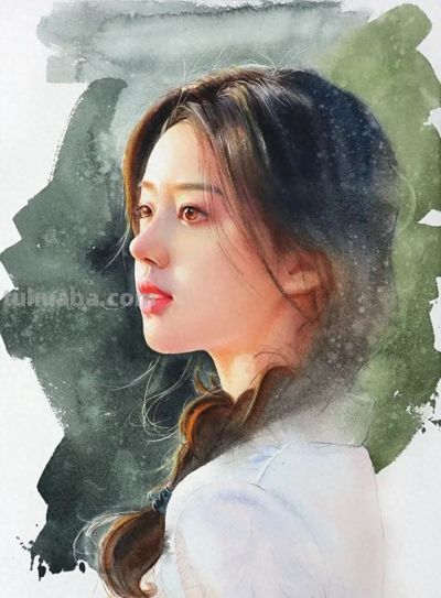 这组美女画，用水用色一流！ - 今日头条