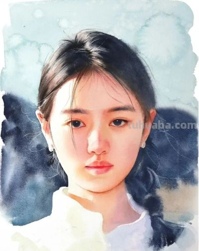 这组美女画，用水用色一流！ - 图画吧TUHUABA