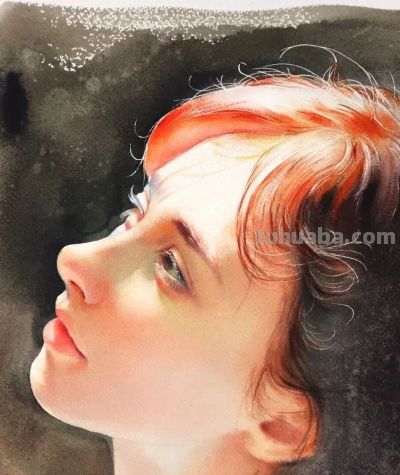 这组美女画，用水用色一流！ - 图画吧TUHUABA