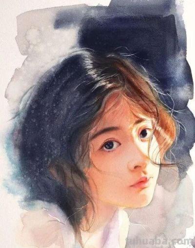 这组美女画，用水用色一流！ - 图画吧TUHUABA