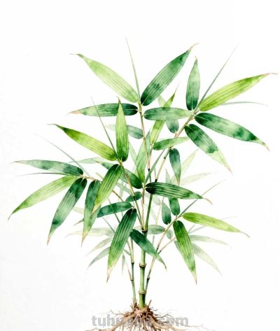 水彩画｜竹子 - 图画吧TUHUABA