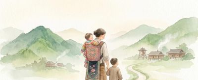 AI水彩插画|针脚藏母爱,背扇寄深情 - 今日头条 AI水彩插画|针脚藏母爱,背扇寄深情 - 图画吧TUHUABA