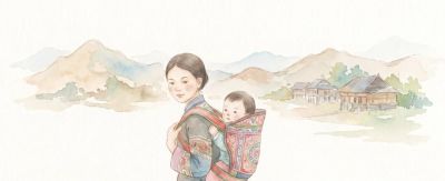 AI水彩插画|针脚藏母爱,背扇寄深情 - 今日头条 AI水彩插画|针脚藏母爱,背扇寄深情 - 图画吧TUHUABA