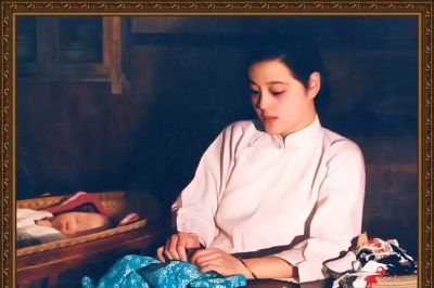 油画中的母爱，太唯美了 - 图画吧TUHUABA