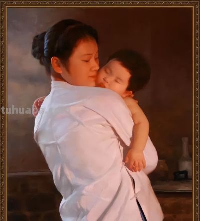 油画中的母爱，太唯美了 - 图画吧TUHUABA