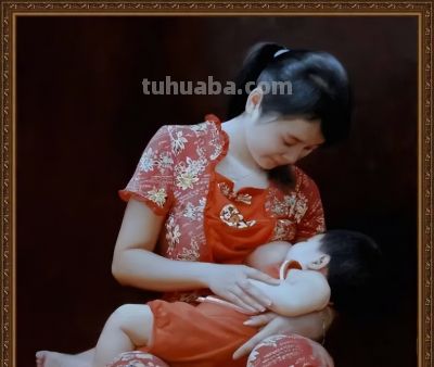 油画中的母爱，太唯美了 - 图画吧TUHUABA