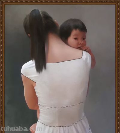 油画中的母爱，太唯美了 - 图画吧TUHUABA