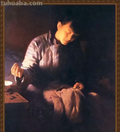 油画中的母爱，太唯美了 - 图画吧TUHUABA