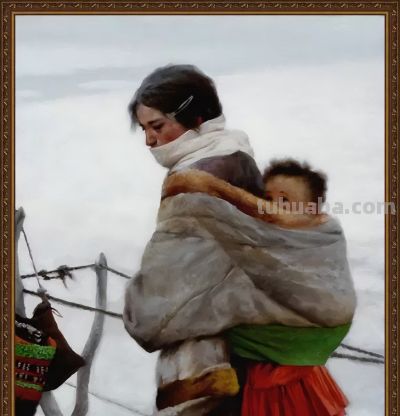 油画中的母爱，太唯美了 - 图画吧TUHUABA