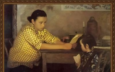 油画中的母爱，太唯美了 - 图画吧TUHUABA