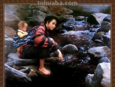 油画中的母爱，太唯美了 - 图画吧TUHUABA