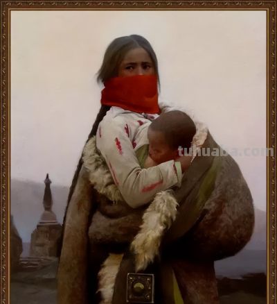 油画中的母爱，太唯美了 - 图画吧TUHUABA