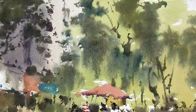 每日一画 | 树影织就清凉网 烟火藏在水彩间——绿荫·写意水彩 - 今日头条 每日一画 | 树影织就清凉网 烟火藏在水彩间——绿荫·写意水彩 - 图画吧TUHUABA