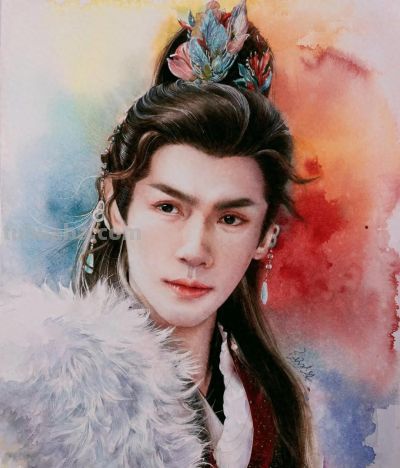 水彩笔下的罗云熙、成毅、刘亦菲，完全是天选古人从画里走出来吧 - 今日头条