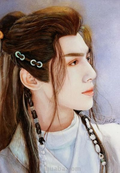 水彩笔下的罗云熙、成毅、刘亦菲，完全是天选古人从画里走出来吧 - 图画吧TUHUABA