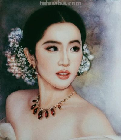 水彩笔下的罗云熙、成毅、刘亦菲，完全是天选古人从画里走出来吧 - 图画吧TUHUABA