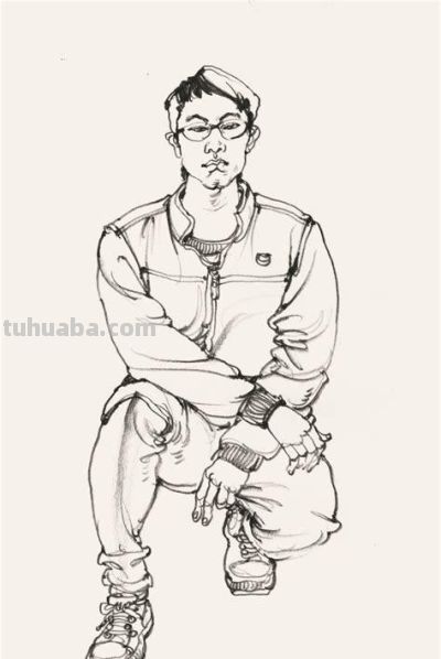 速写中的茶馆生活：线条之美超越盖碗茶 - 图画吧TUHUABA