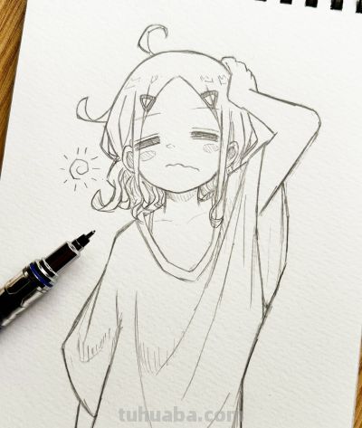 忍不住心动!这铅笔画动漫人物,造型也太爱了。 - 今日头条 忍不住心动!这铅笔画动漫人物,造型也太爱了。 - 图画吧TUHUABA