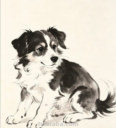 一笔一墨 勾勒狗狗百态温情瞬间丨小画拾光分享 - 图画吧TUHUABA
