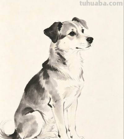 一笔一墨 勾勒狗狗百态温情瞬间丨小画拾光分享 - 图画吧TUHUABA