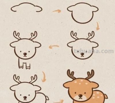20种超可爱小动物简笔画教程，老师家长收藏！一步一步教会你~ - 图画吧TUHUABA