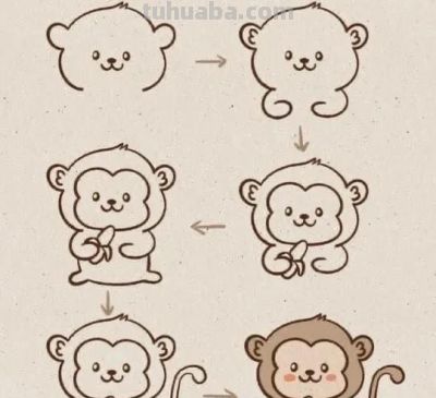 20种超可爱小动物简笔画教程，老师家长收藏！一步一步教会你~ - 图画吧TUHUABA