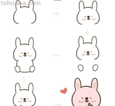 20种超可爱小动物简笔画教程，老师家长收藏！一步一步教会你~ - 图画吧TUHUABA