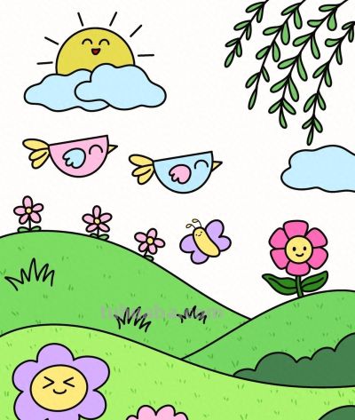 【简笔画教学】超可爱春天简笔画分步教学 - 今日头条
