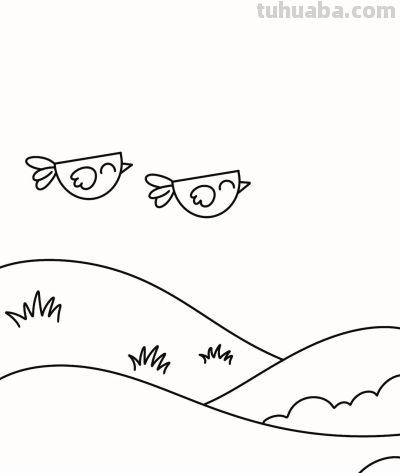 【简笔画教学】超可爱春天简笔画分步教学 - 图画吧TUHUABA