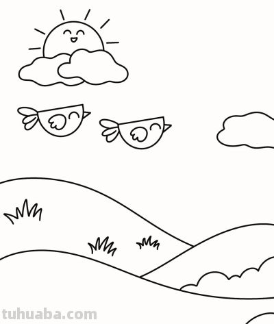 【简笔画教学】超可爱春天简笔画分步教学 - 图画吧TUHUABA