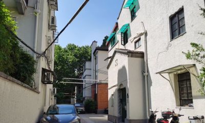 每日一画 | 梧桐影里的高安路 水彩里的上海旧时光·写生高安路18弄 - 图画吧TUHUABA