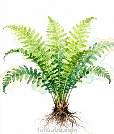 水彩画｜肾蕨 - 今日头条