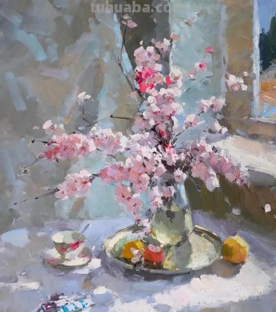 充满光感的花卉油画 | 亚历山大·沙巴德伊 - 图画吧TUHUABA