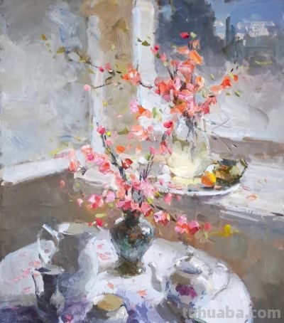 充满光感的花卉油画 | 亚历山大·沙巴德伊 - 图画吧TUHUABA