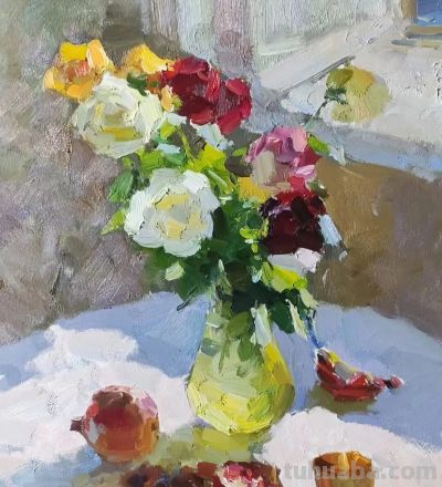 充满光感的花卉油画 | 亚历山大·沙巴德伊 - 图画吧TUHUABA
