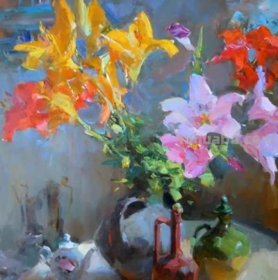 充满光感的花卉油画 | 亚历山大·沙巴德伊 - 图画吧TUHUABA