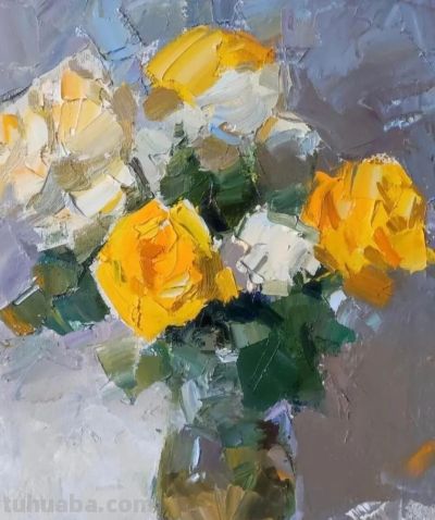 充满光感的花卉油画 | 亚历山大·沙巴德伊 - 图画吧TUHUABA