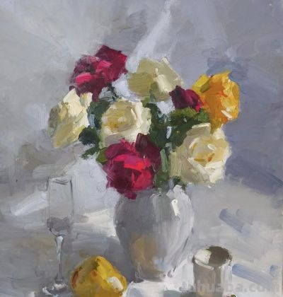 充满光感的花卉油画 | 亚历山大·沙巴德伊 - 图画吧TUHUABA