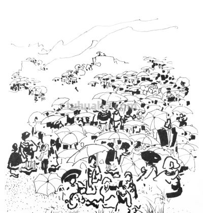 吴冠中速写赏析，每一幅都是艺术品 - 图画吧TUHUABA