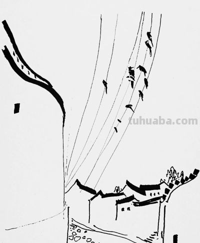 吴冠中速写赏析，每一幅都是艺术品 - 图画吧TUHUABA