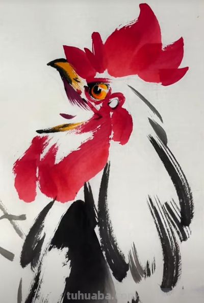 这几幅《大吉图》，画出了公鸡的灵魂 - 图画吧TUHUABA