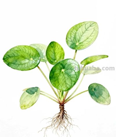 水彩画｜镜面草 - 图画吧TUHUABA