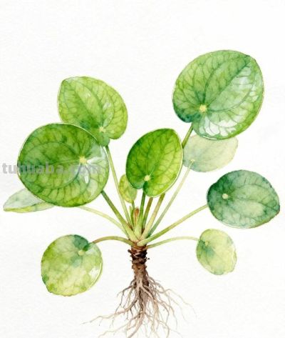 水彩画｜镜面草 - 图画吧TUHUABA