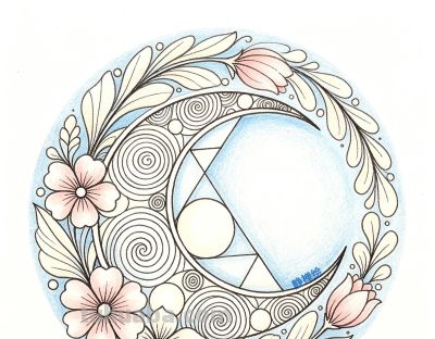 黑白禅绕画+简单彩铅,成品温柔又高级 - 今日头条 黑白禅绕画+简单彩铅,成品温柔又高级 - 图画吧TUHUABA