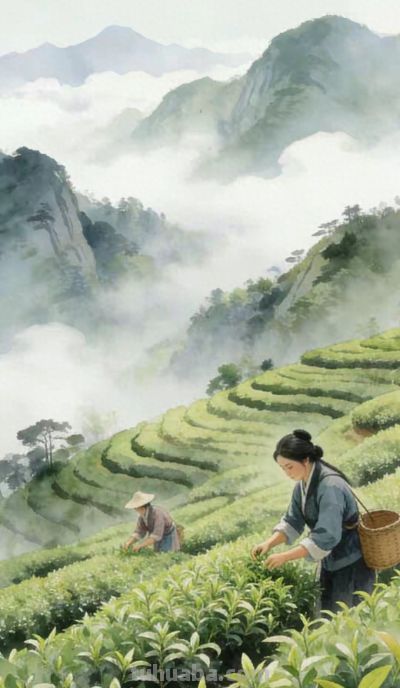 中国风清新水彩插画，江南水乡 - 今日头条